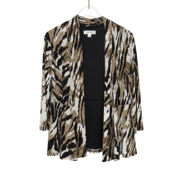 1990s Vintage Dress Barn Animal Print Blazer Retro Zebra Shall Small Funky - Picture 2 of 6